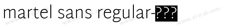 martel sans regular字体转换